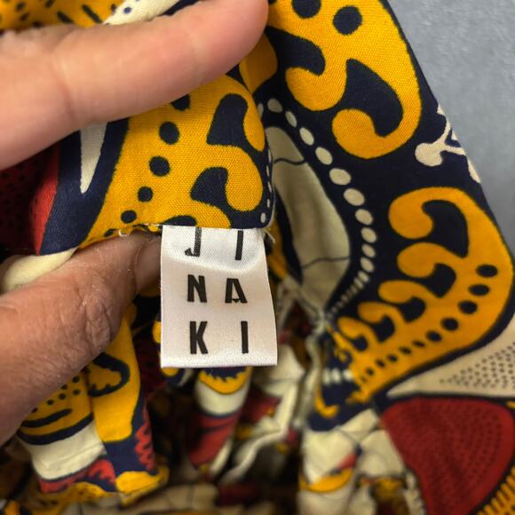 JiNaKI Skirt Seashells Puffy Midlength Wide Waist Swing Art to Wear Boho Western - Picture 4 of 13